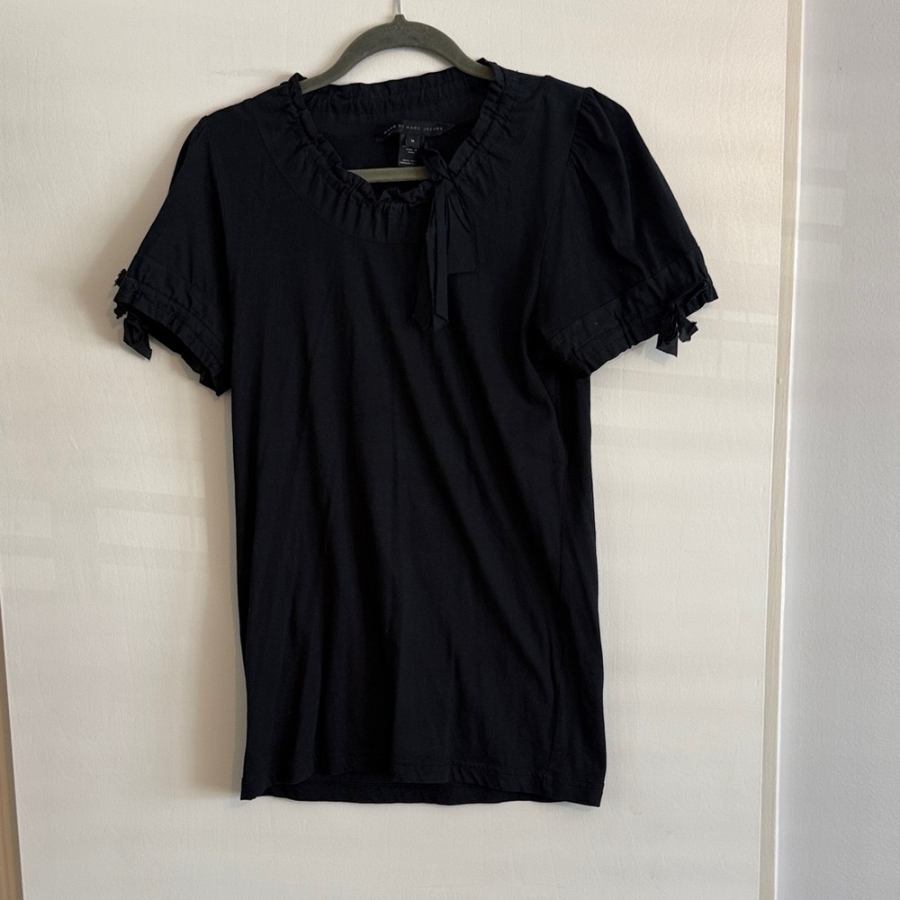 Marc By Marc Jacobs Black Short Sleeve Top
